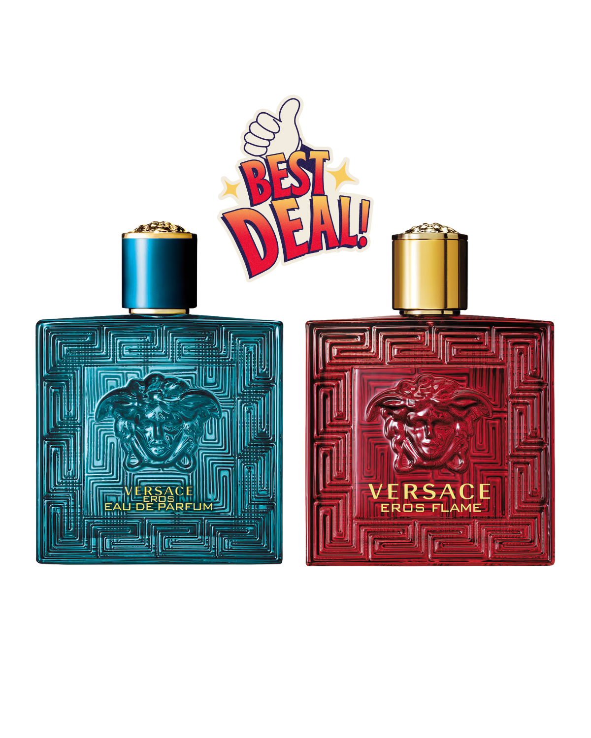 Versace Eros 100ML & Eros Flame 100ML Duo Set